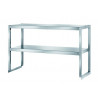 Stainless Steel Overhead Shelves 2 Tier For Tables – 1000x400 mm
