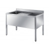 Stainless Steel Pot Washing Sinks On Legs – 1200x700x900+100 mm