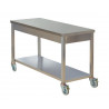 Stainless Steel Mobile Work Table – 1200x700x900 mm
