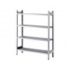 Stainless Steel 4 Tier Shelving Unit – 1300x500x1800 mm
