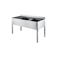 Double Bowl Sink Tables in UAE | Ferinox