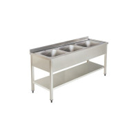 Triple Bowl Sink Tables in UAE | Ferinox
